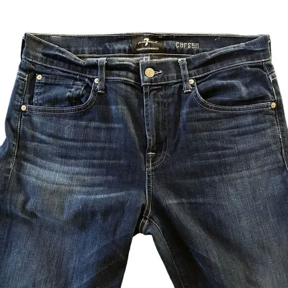 7 for all man kind luxe performance style Carsen size 33 jeans - Picture 2 of 12
